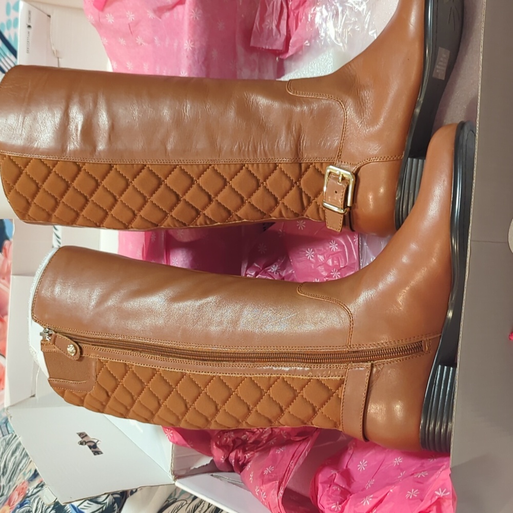 Issac Mizrahi Leather Riding Boots. Nwt